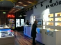 Argento LED track lighting & Dirty Ruby neon